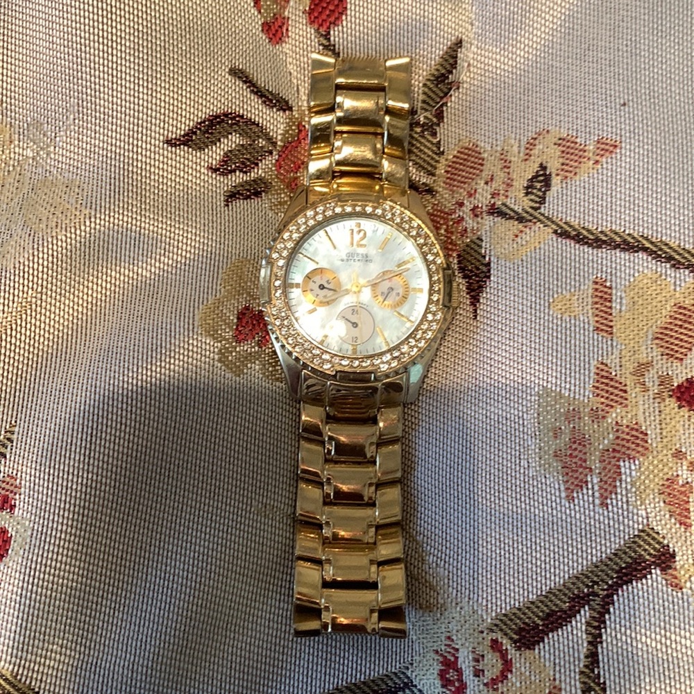 Guess Gold Crystal Waterpro Watch